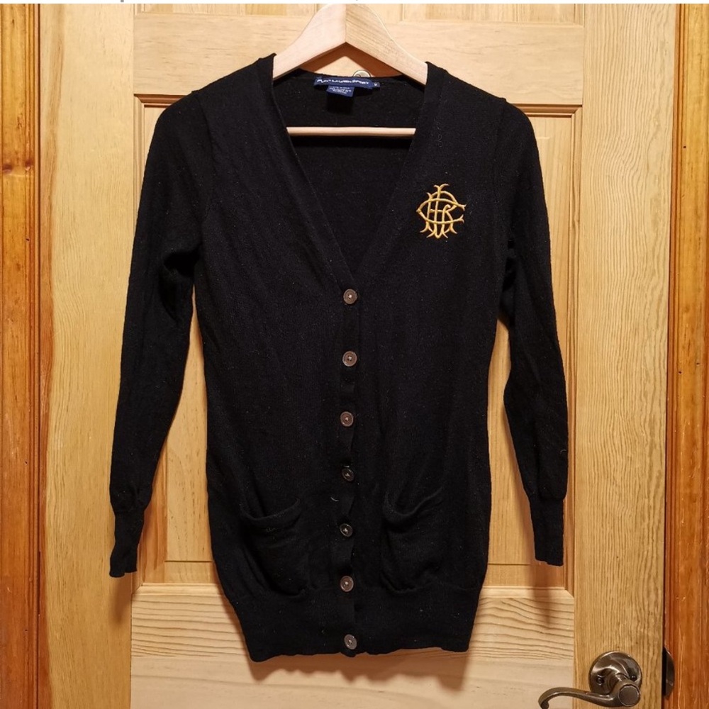 Vintage Ralph Lauren Sport 100% Merino Wool Cardigan